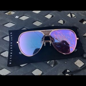 Quay Australia “Iconic” Aviator Mirror sunglasses